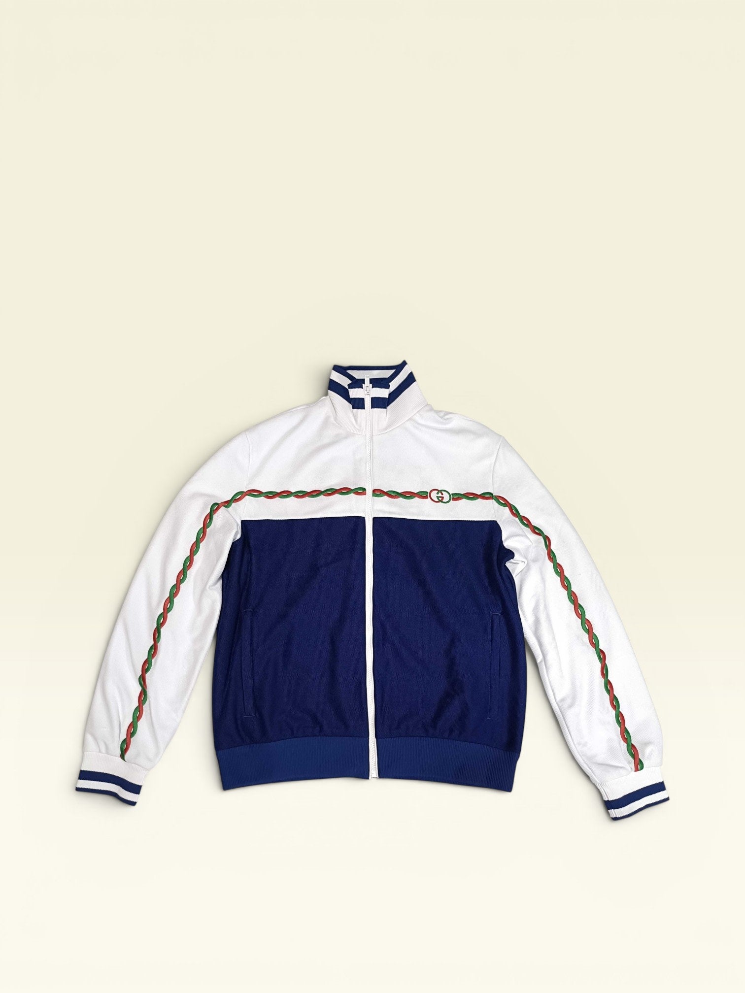Gucci Interlocking Web Trim Zip Track Jacket