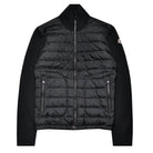 Moncler Tricot Cardigan Padded Black Cotton Zip