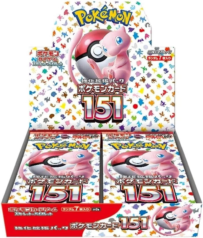 Pokémon 151 Booster Box SV2a japansk – förseglad display med 20 paket