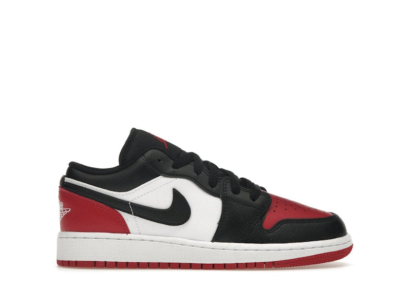 Jordan 1 Low Bred Toe 2.0 (GS)