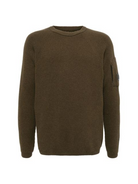 C.P. Company Merino Wool Crew Neck Olive Green