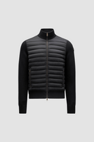 Moncler Cardigan Tricot Black Logo