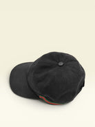 GUCCI Baseball Cap GG Canvas Sherry Line - Black
