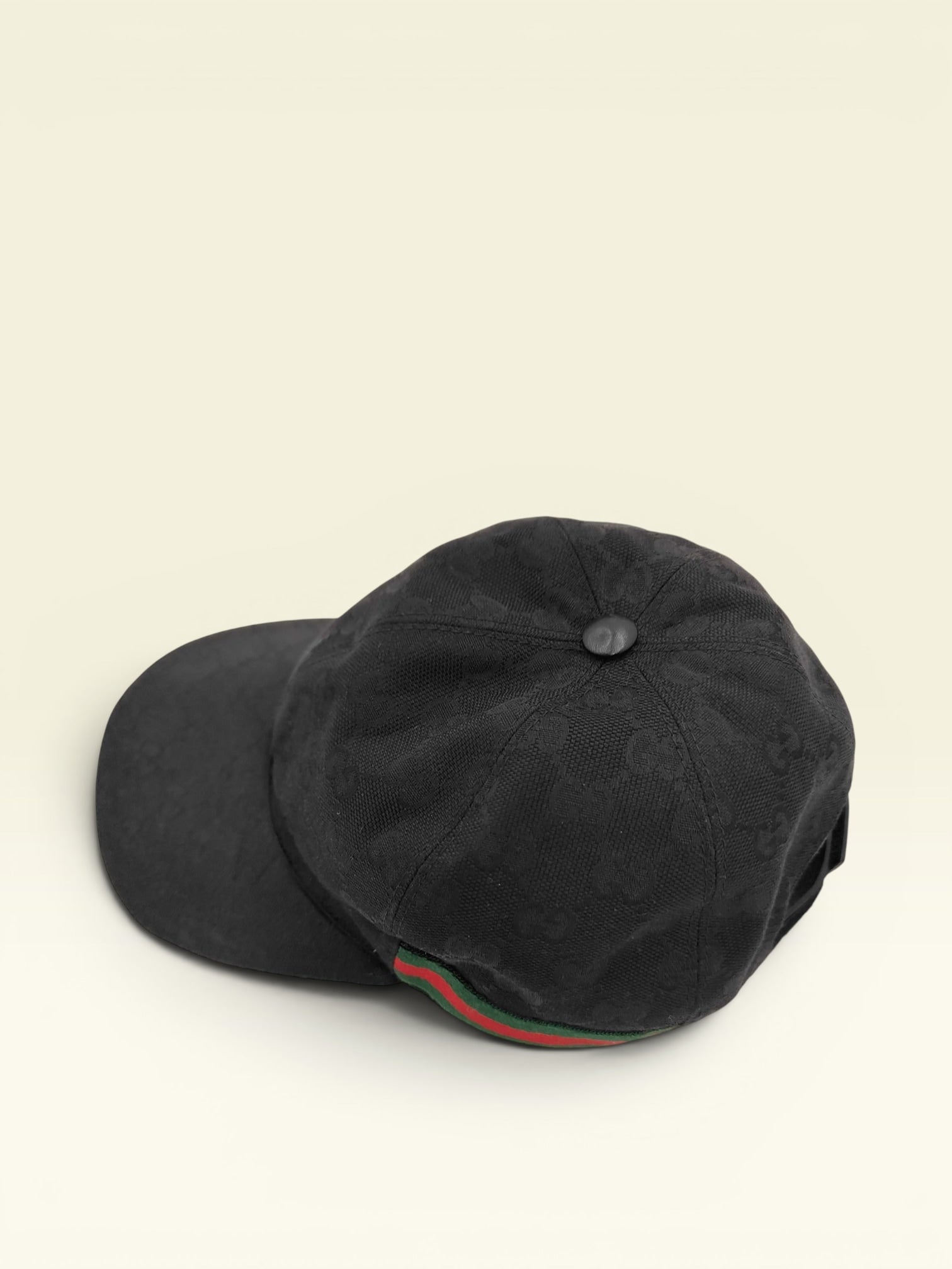 GUCCI Baseball Cap GG Canvas Sherry Line - Black