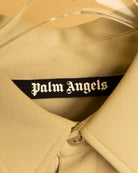 Palm Angels Track Button-Up Shirt – Beige