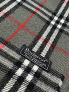Burberry Vintage Scarf – Grey Check – 100% Lambswool