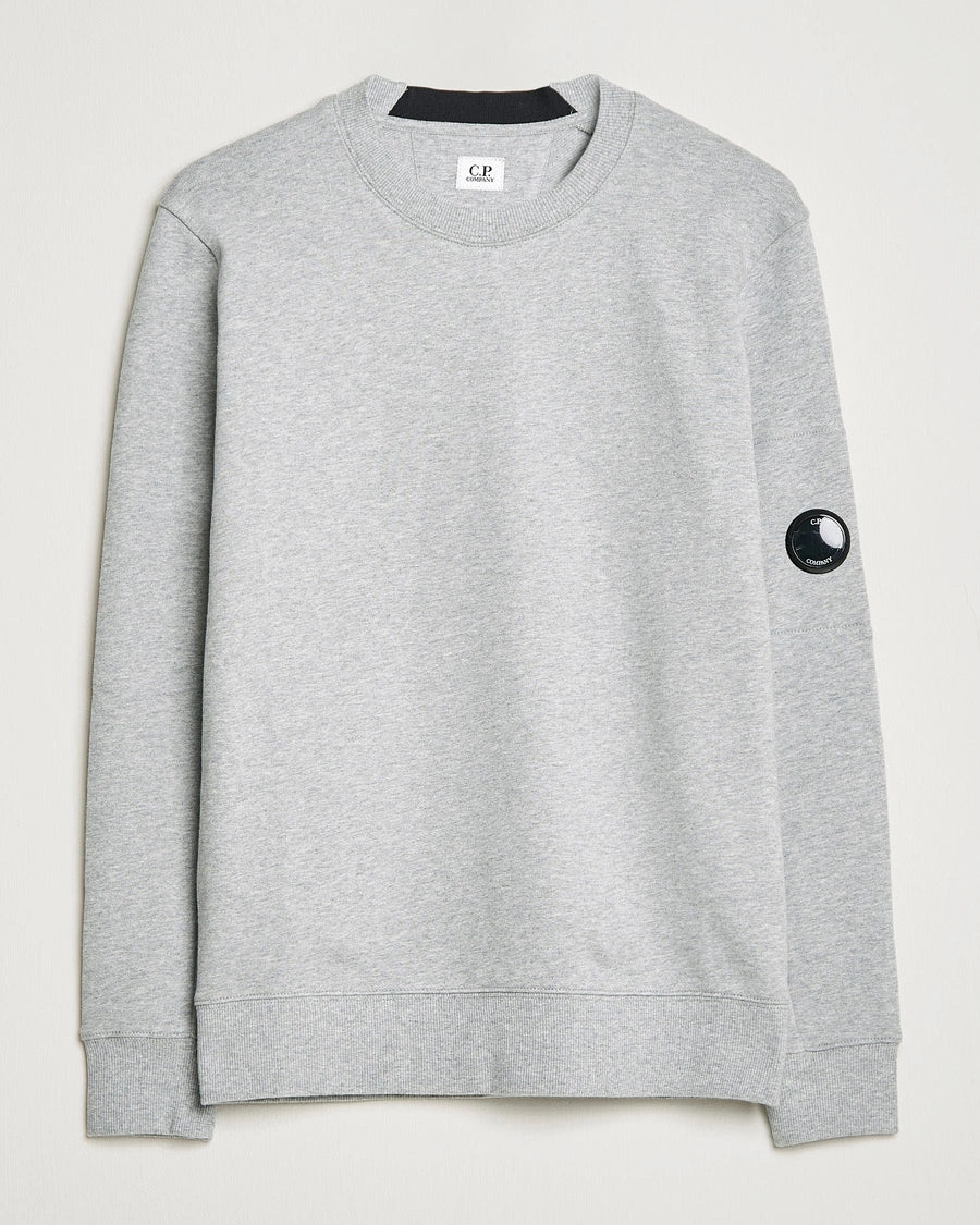 C.P. COMPANY Diagonal Fleece Lens Crew Neck Sweathirt