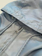 Water-repellent jacket with cloud artwork