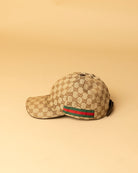 GG canvas baseball hat with Web