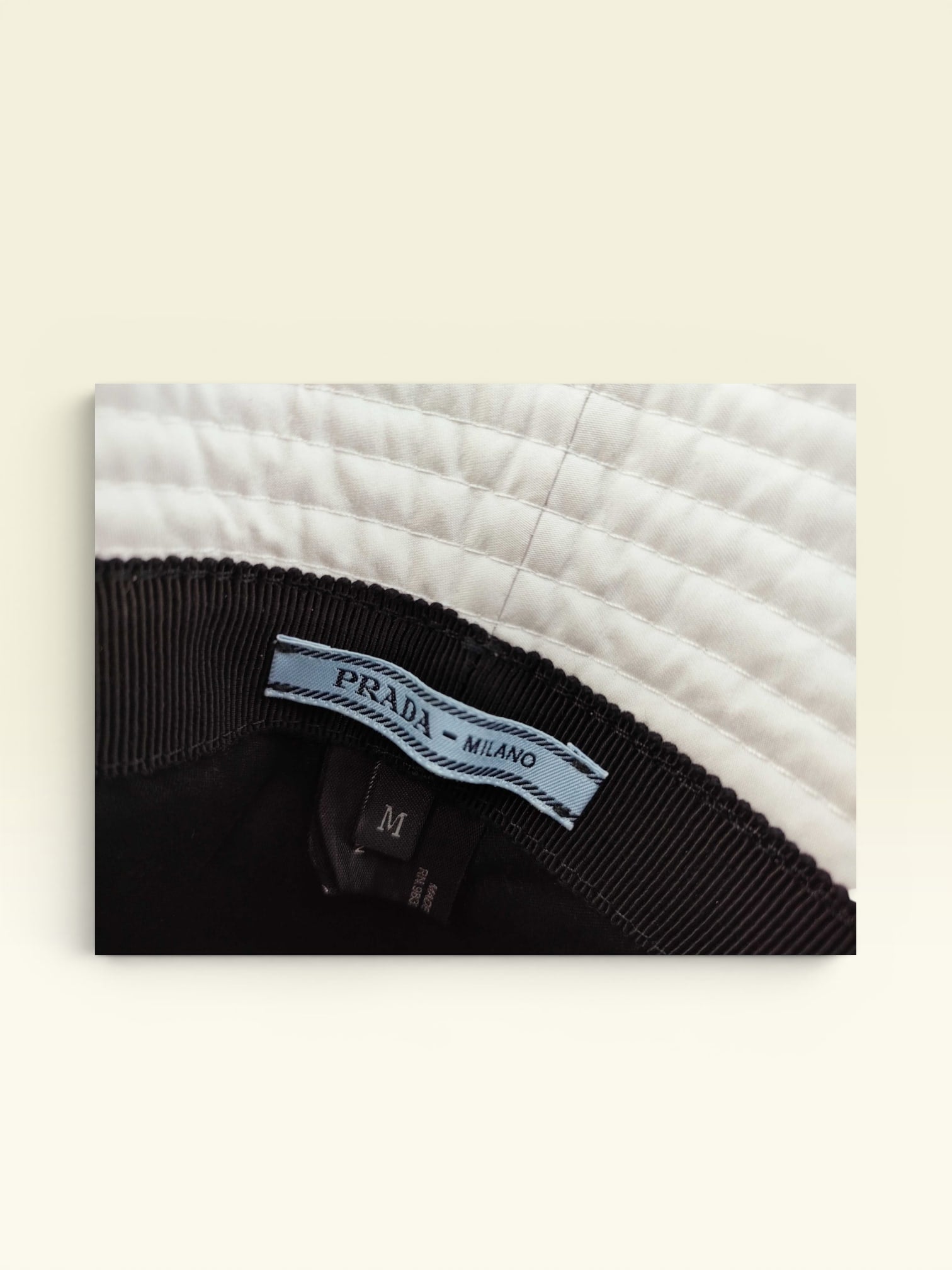 PRADA Sport Bucket Hat White Size: M