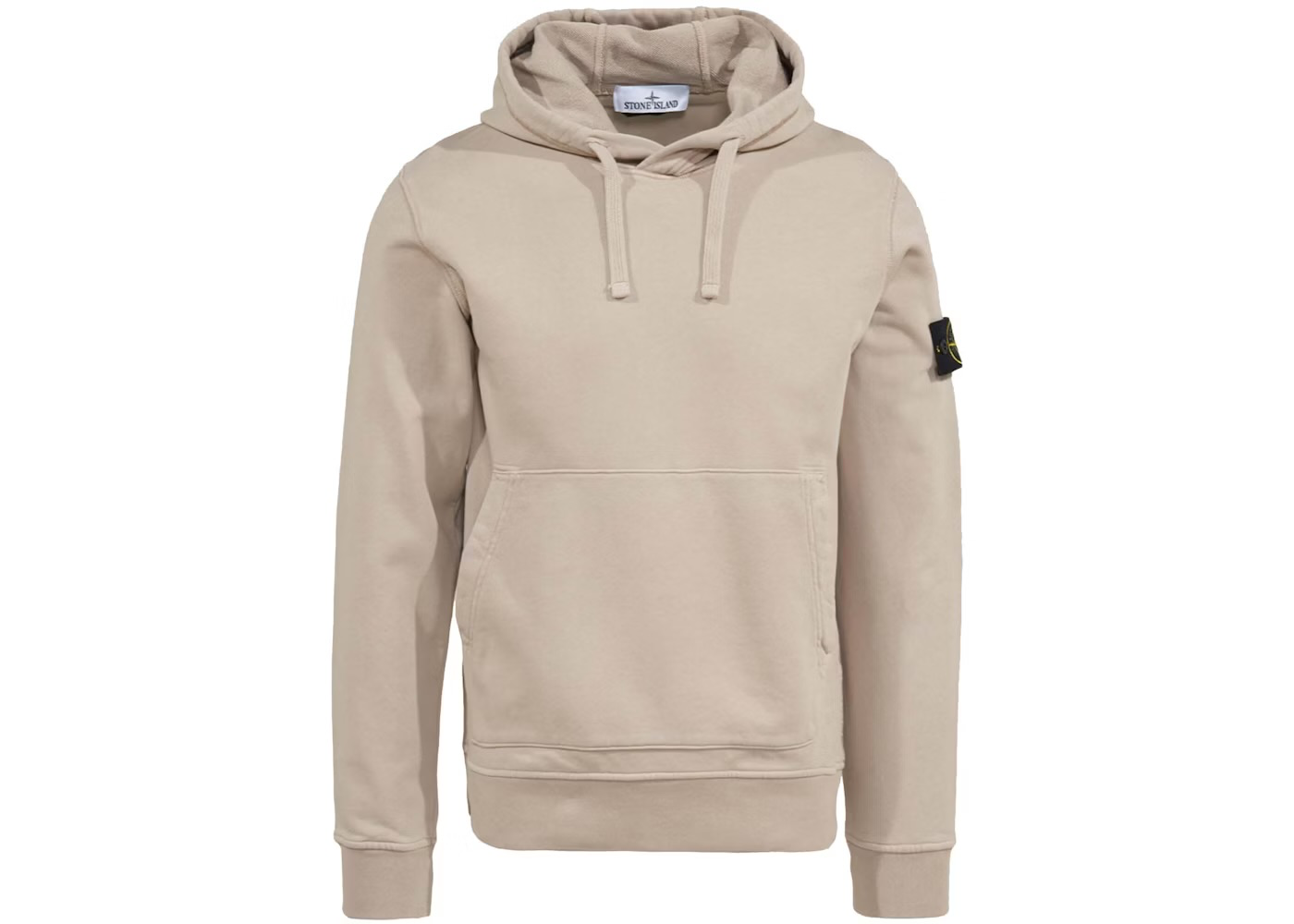 Stone Island Logo Hoodie Beige