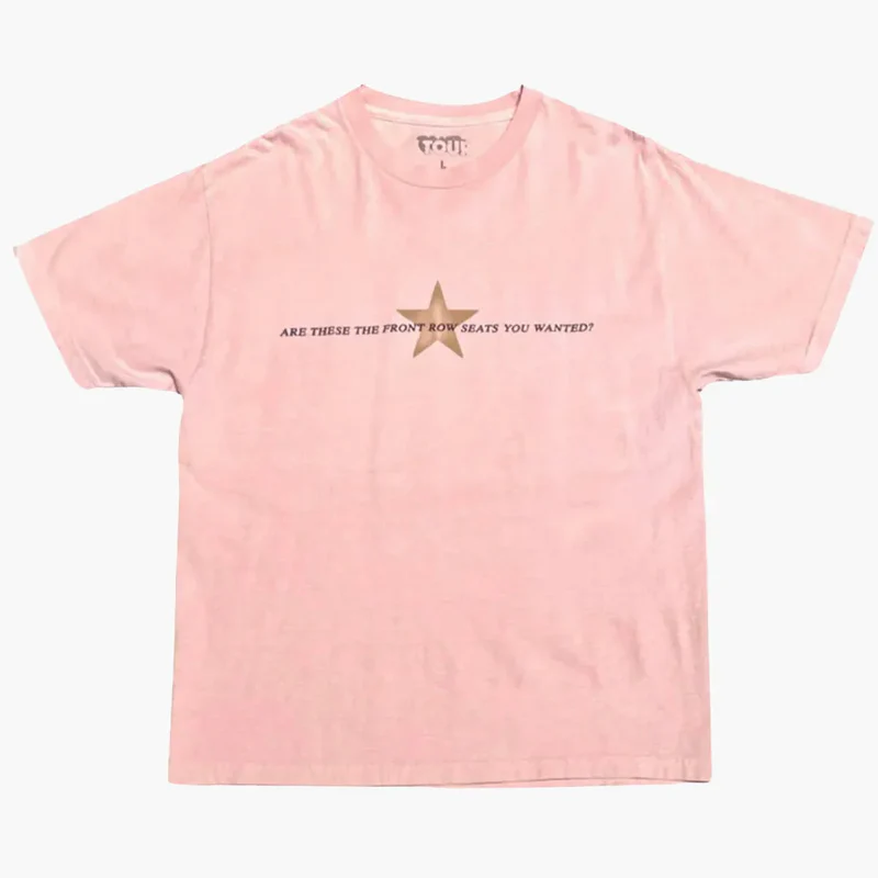 Travis Scott Utopia Front Row Tee "Pink" 