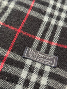 Burberry Vintage Scarf – Black Check – 100% Lambswool