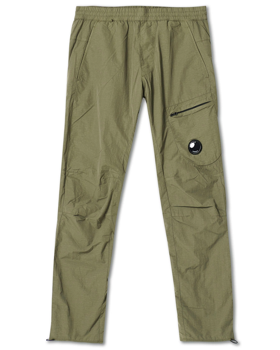 C.P. Company Flat Nylon Cargo Pants Olive Green