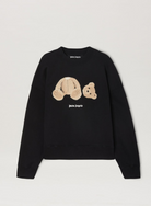 Palm Angels Bear Crew Sweatshirt Black