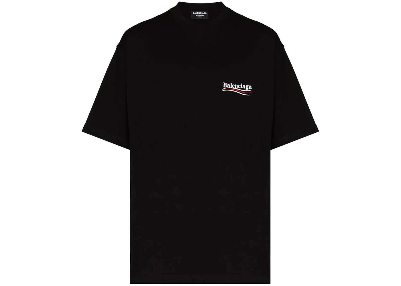 Balenciaga Political Campaign Large Fit T-shirt Black
