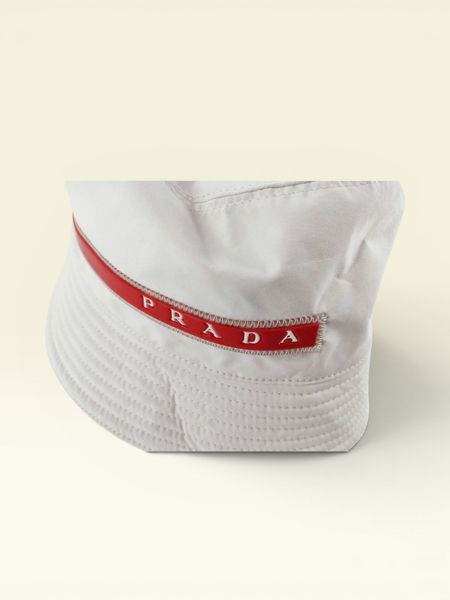 PRADA Sport Bucket Hat White Size: M
