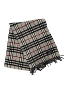 Burberry Vintage Scarf – Light Grey Check – 100% Lambswool