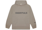 Fear of God Essentials Pullover Hoodie Applique Logo Taupe