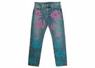 Denim Tears Bstroy Tears 501 Light Wash Jean Pink/Blue