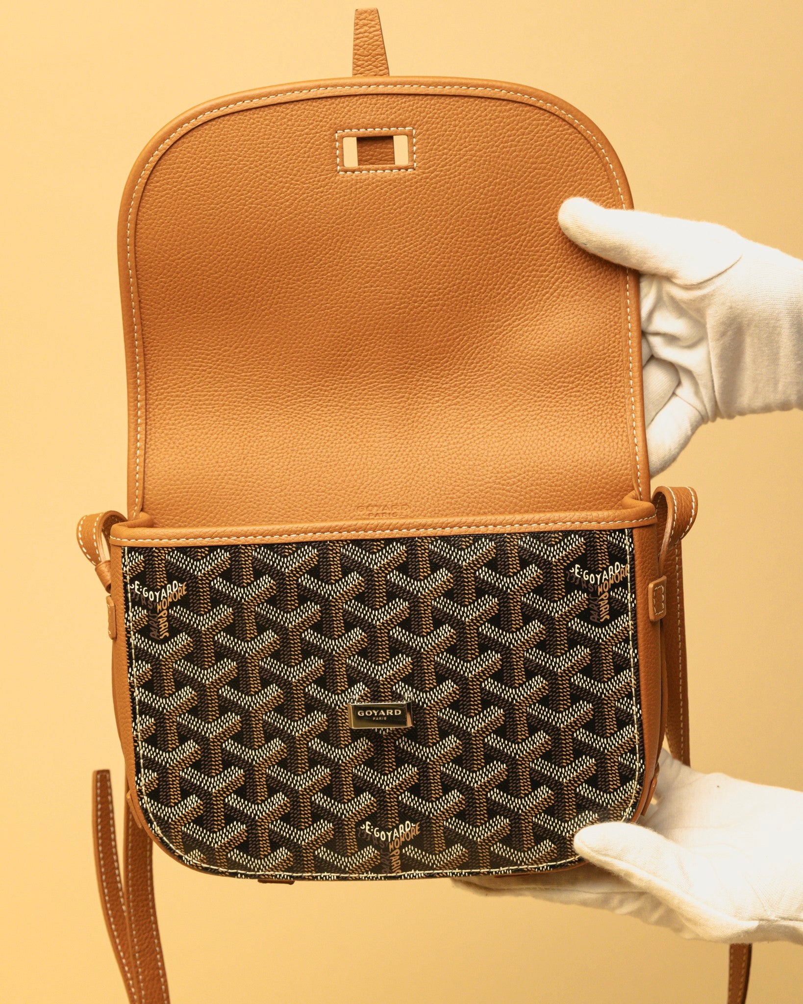 Goyard Belvedere IIPM Messenger Bag Black Gold
