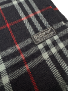 Vintage Burberry Scarf Navy Check – 100% Lambswool
