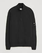 C.P Company Lambswool Lens Half Zip Black