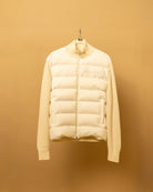 Moncler Tricot Hybrid Down Cardigan – Beige
