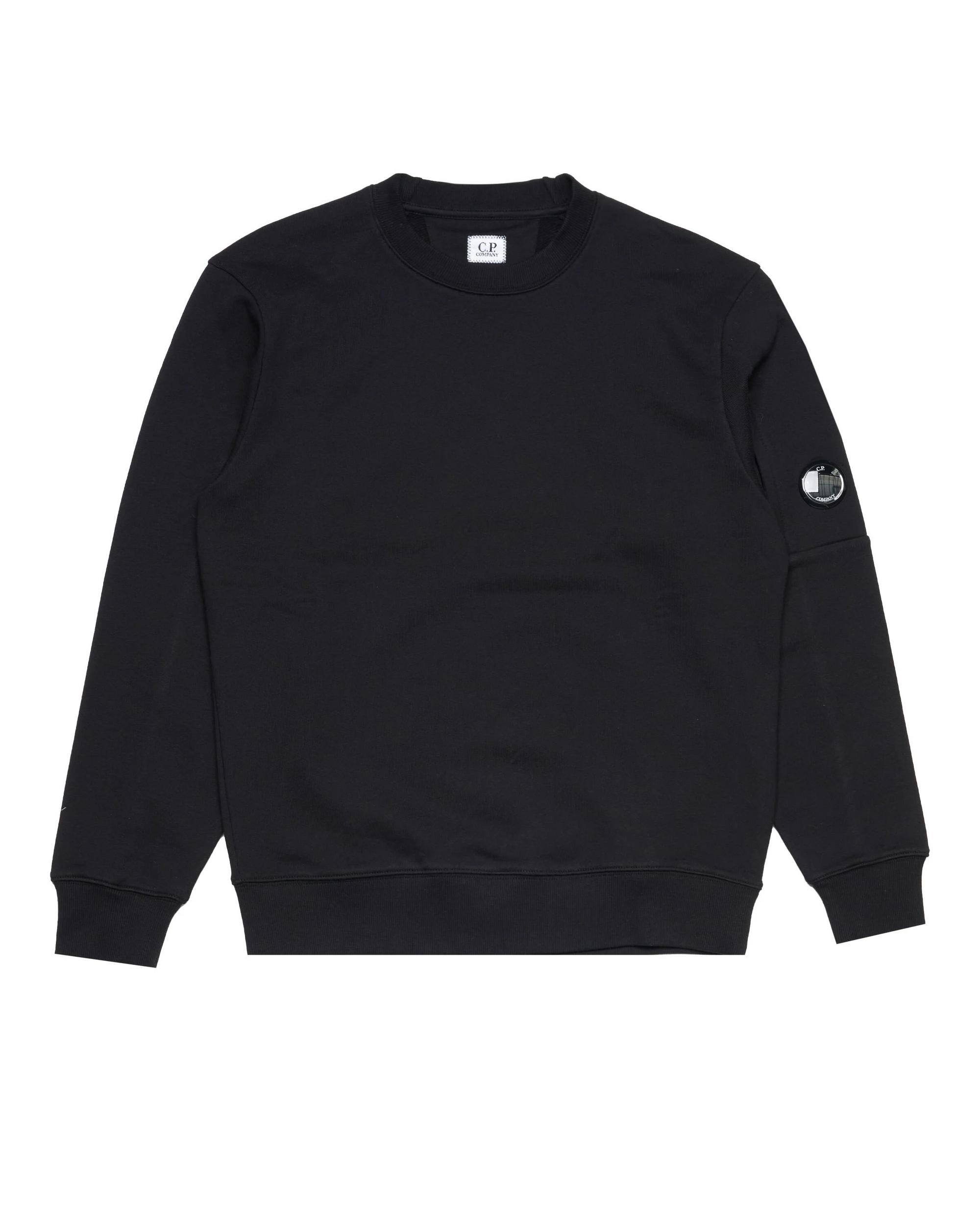 CP COMPANY Diagonal Fleece Lens Crew Neck Sweathirt