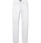 Amiri Slash Skinny-Fit Denim Jeans White