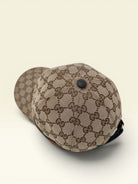 GUCCI Baseball Cap GG Canvas Sherry Line - Brown